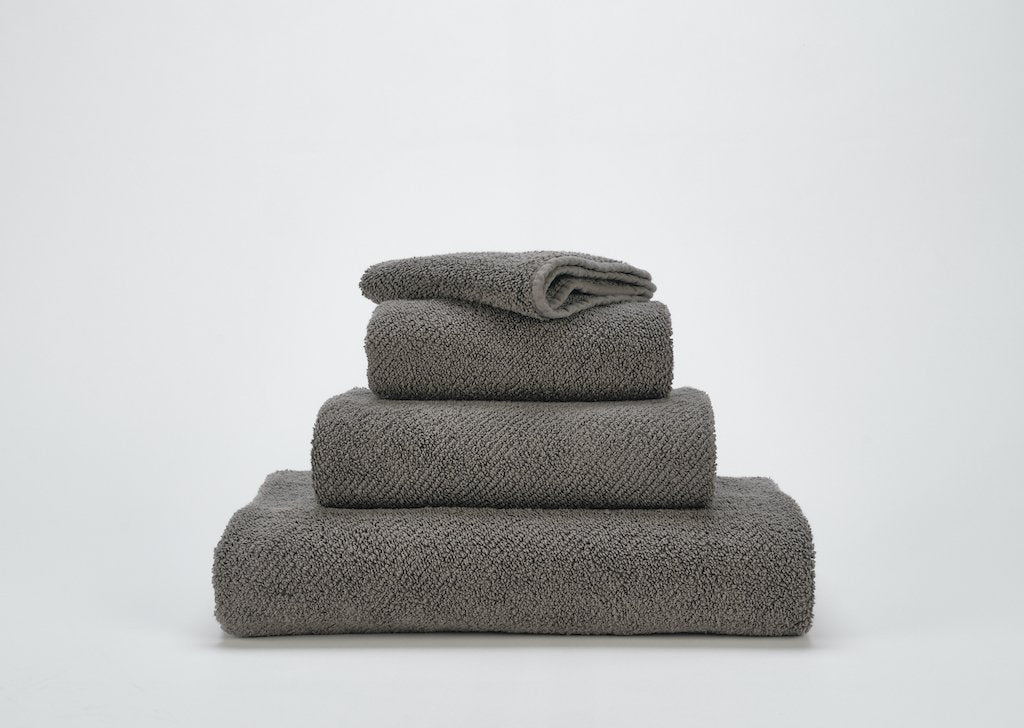 Fig Linens - Twill Hand Towels by Abyss and Habidecor - Gris
