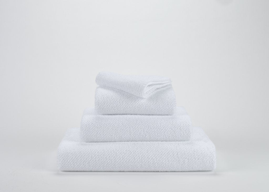 Fig Linens - Twill Bath Towels by Abyss and Habidecor - White