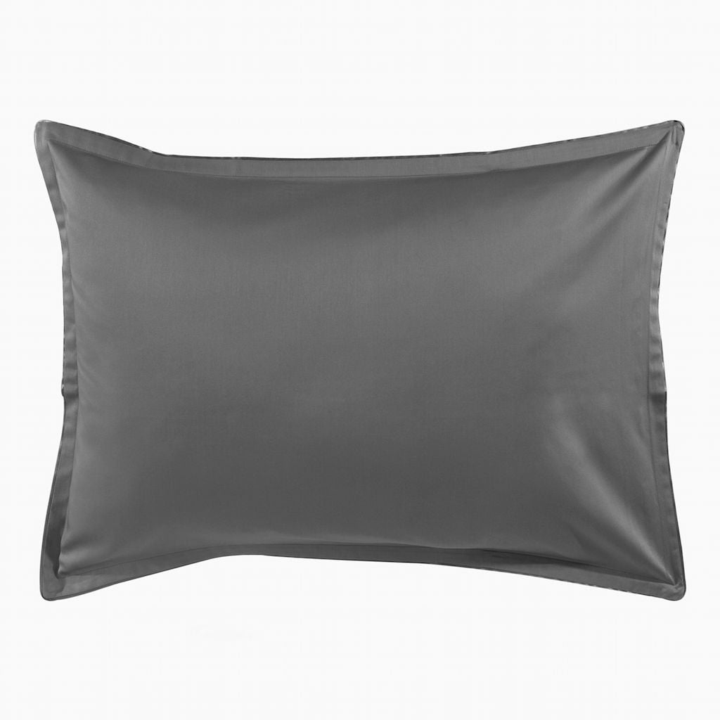 Fig Linens - Teo Steel Grey Bedding by Alexandre Turpault - Sham