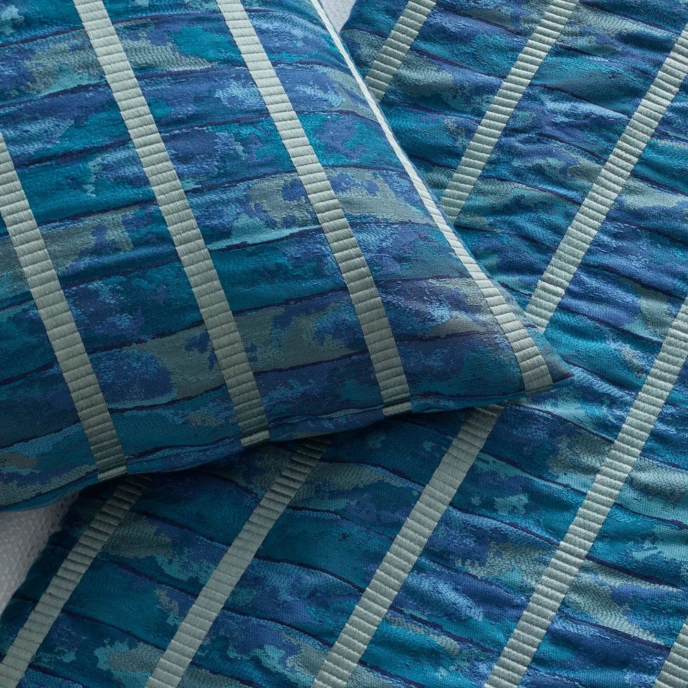 Closeup - Egyptian Faience Bedding | The Met x Ann Gish - Fig Linens