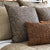 Closeup - Inro Charcoal Decorative Pillows | The Met x Ann Gish