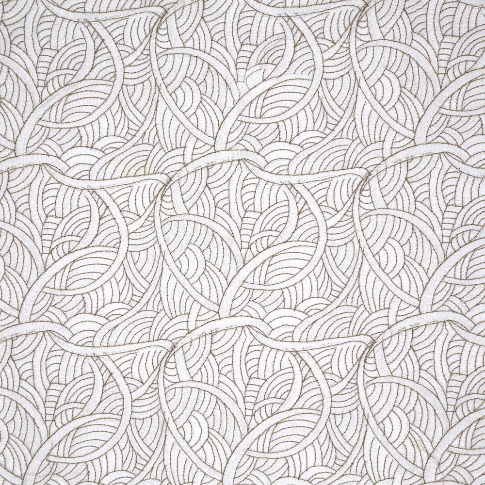 Closeup - La Sirene Soft Gold Pillow by Ann Gish | Fig Linens