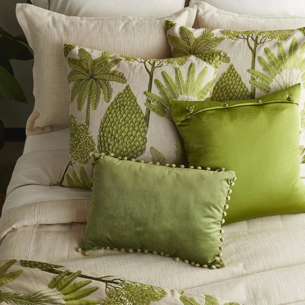 Majorelle Leaf Decorative Pillow by Ann Gish | Fig Linens