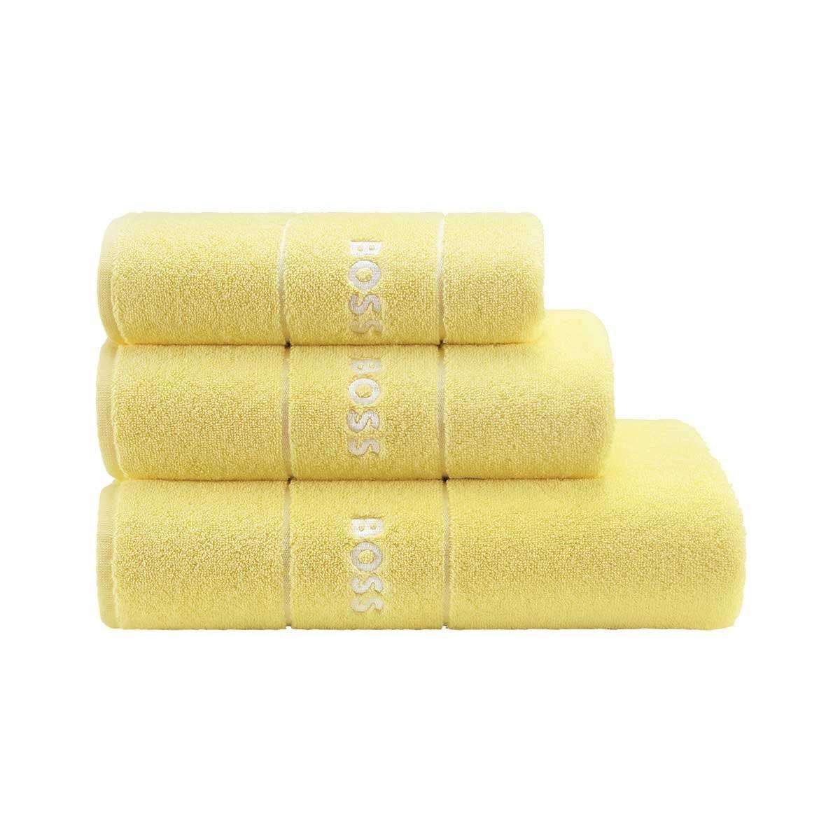 Fig Linens - Plain Limelight Bath Towels by Hugo Boss