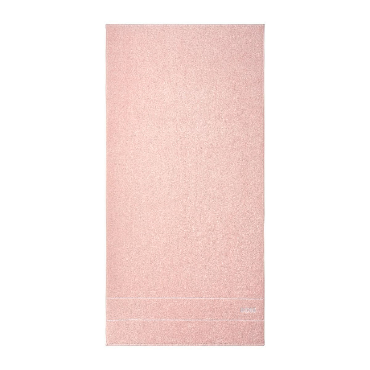 Fig Linens - Plain Primrose Bath Towels by Hugo Boss - Pink Bath Towel