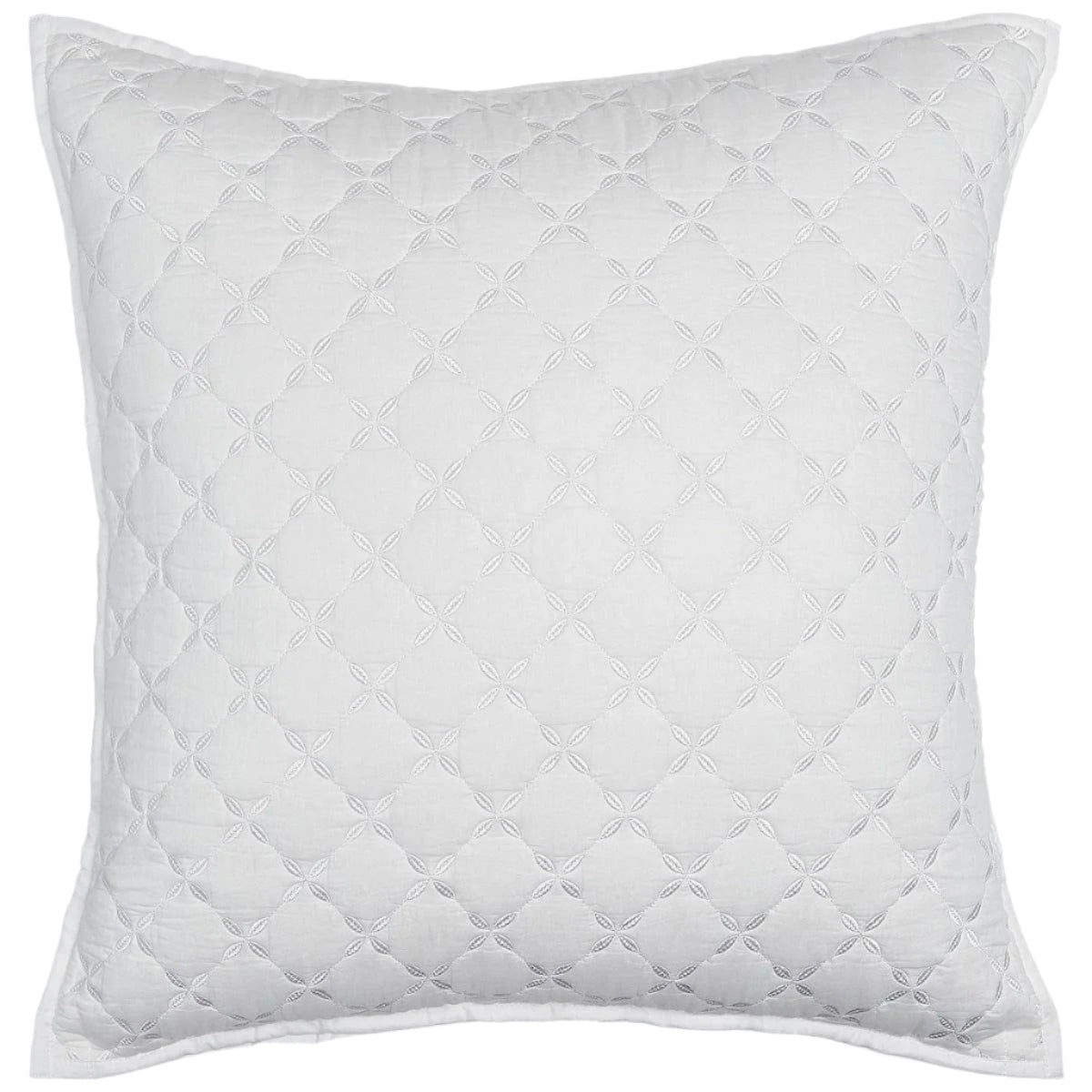 Layla White Euro Sham by John Robshaw | Fig Linens