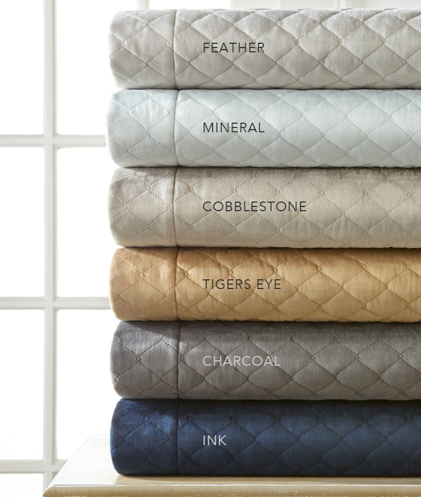 Liberty Quilted Velvet Coverlets and Shams by Legacy Home | Fig Linens