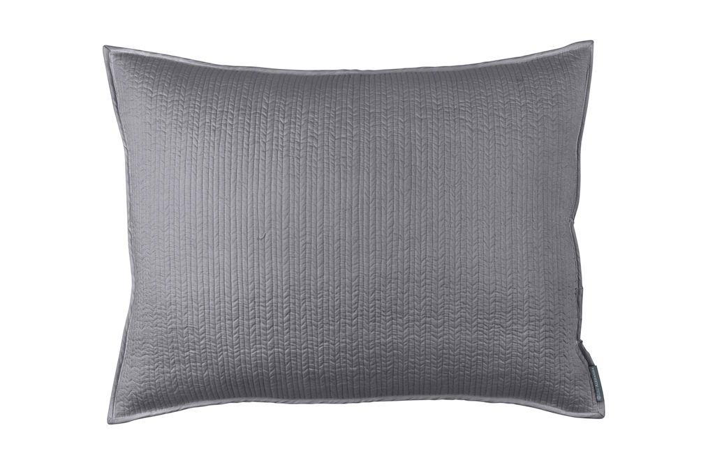 Fig Linens - Retro Pewter Bedding by Lili Alessandra - King Sham