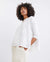 Catalina White Sweater with Side Slit by Mer Sea | Fig Linens