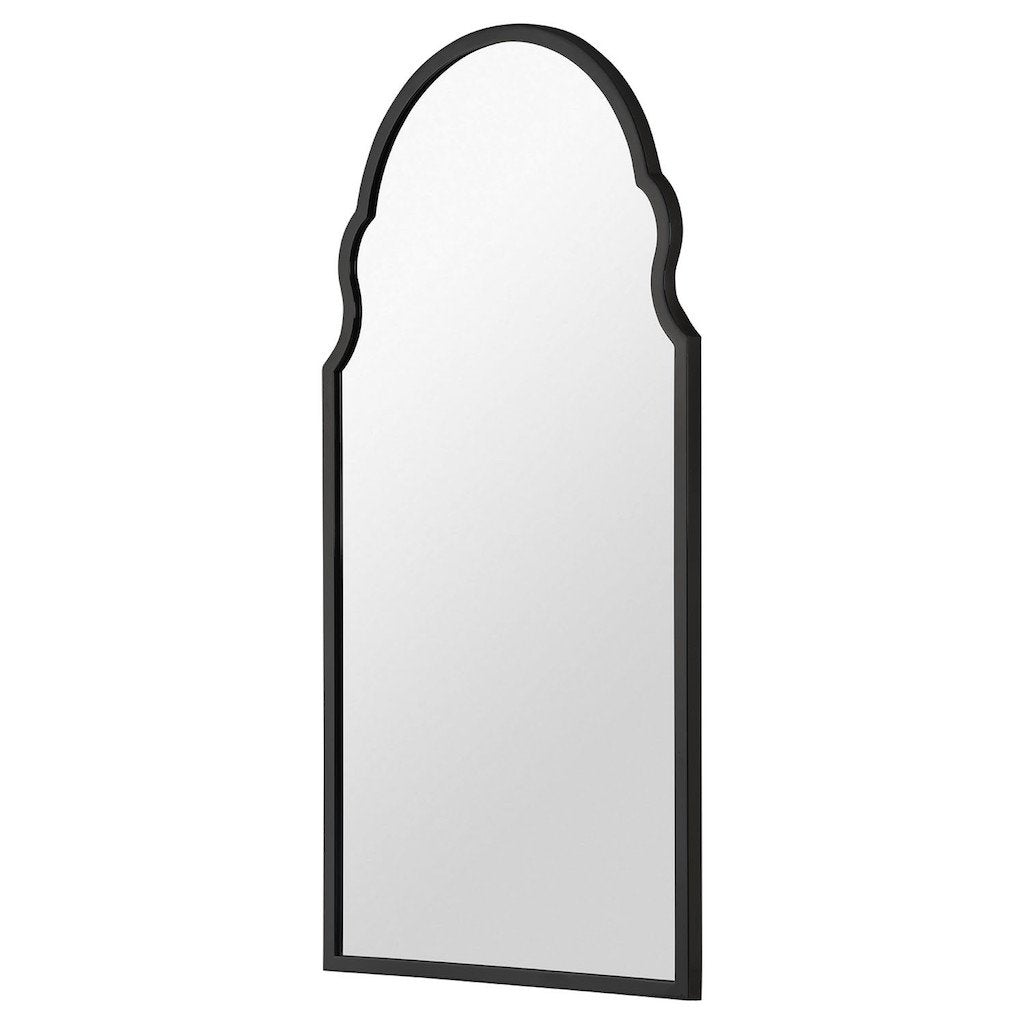 Mirror Image Home - Sarah Black Nickel Wall Mirror by Bunny Williams | Fig Linens - Side