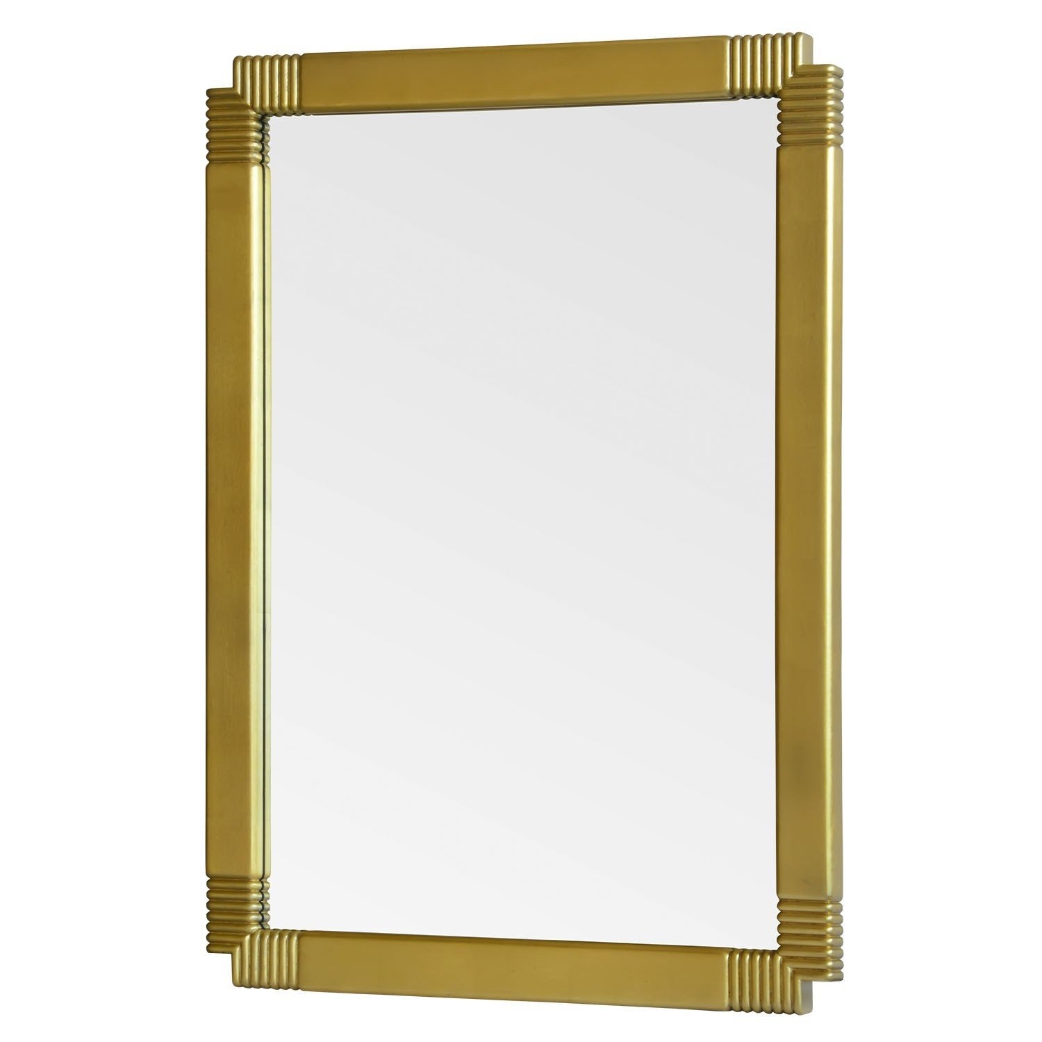 Mirror Image Home - Capo Gold Leaf Wall Mirror by Jamie Drake | Fig Linens - Side