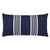 Mar Blue & Ivory Striped Lumbar Pillow by Mode Living | Fig Linens