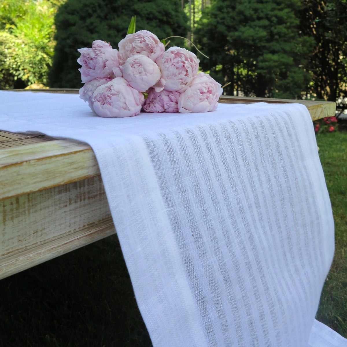 Greenwich White Table Linens by Mode Living | Fig Linens