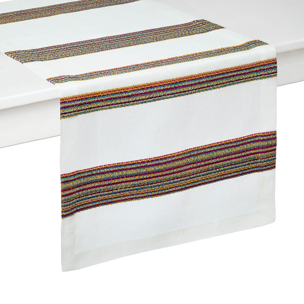 Maya Red Table Runner by Mode Living | Fig Linens