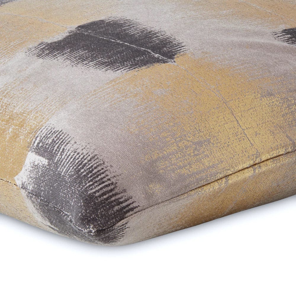 Closeup - Gold & Black Ombre Pillow by Mode Living | Fig Linens