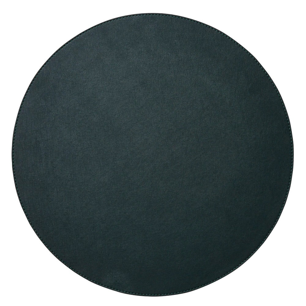 Valentina Green Round Placemats - Set of 4- by Mode Living | Fig Linens