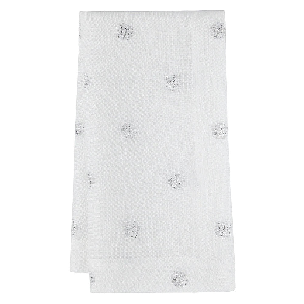 Mode Living Vogue Silver Dinner Napkins by Mode Living - Napkins 20” x 20” - Set of 4 at FIG LINENS AND HOME - 2