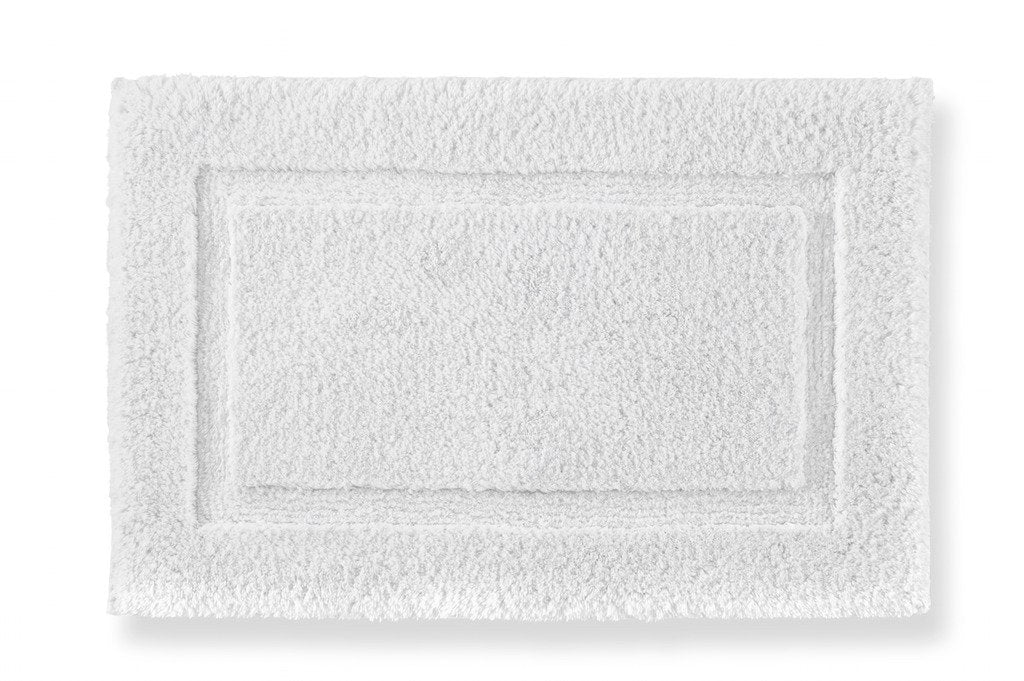 Fig Linens - Tiffany Bath Rug by Peacock Alley - White