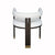 Fig Linens - Jude Barrel Back Dining Chair by Worlds Away - Back