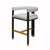 Fig Linens - Connery Accent Bar Stool by Worlds Away - Side
