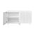 Odette White Cabinet with Interior Shelves by Worlds Away | Fig Linens and Home