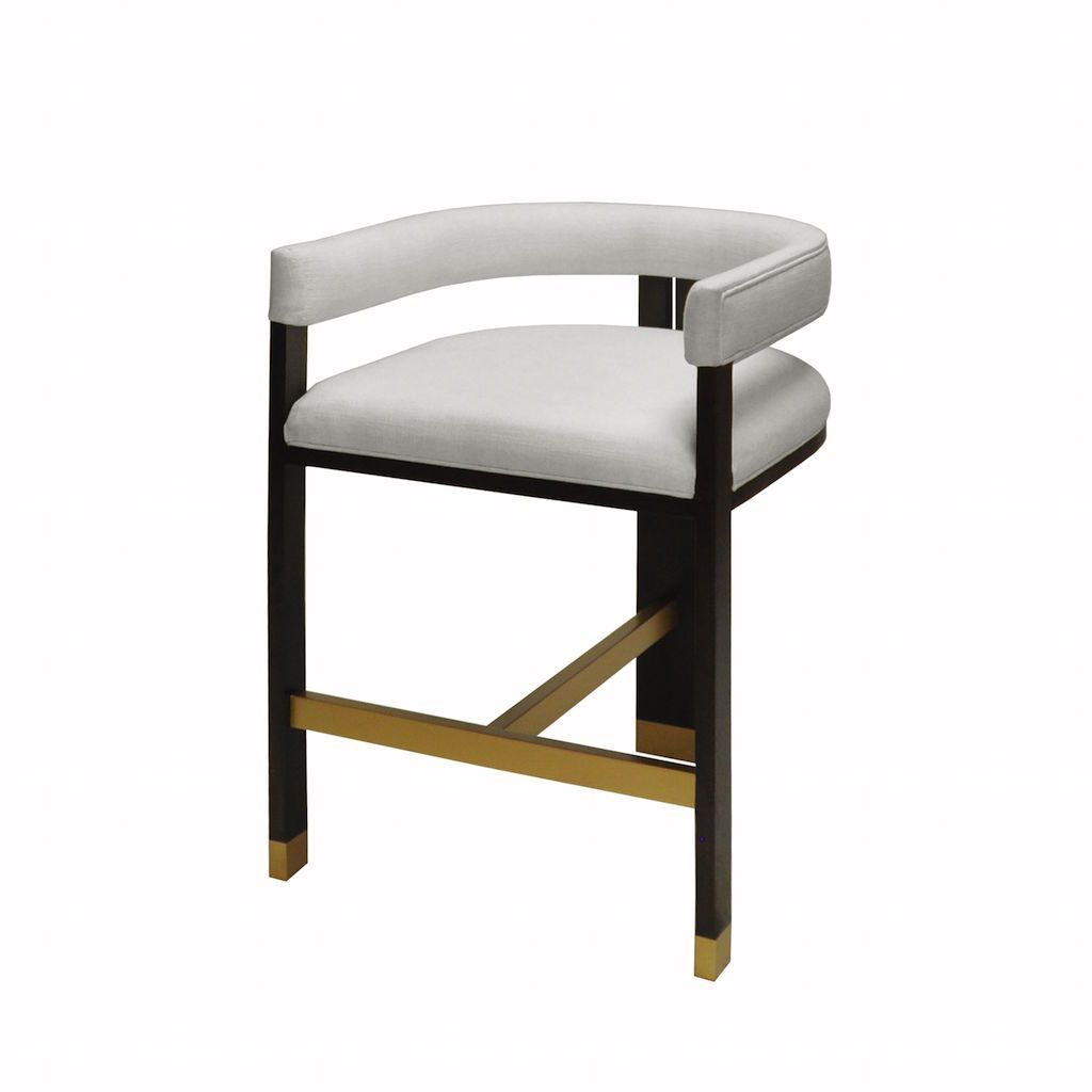 Fig Linens - Cruise Accent Counter Stool by Worlds Away - Side