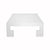 Kaplan White Square Coffee Table - Worlds Away - Fig Linens