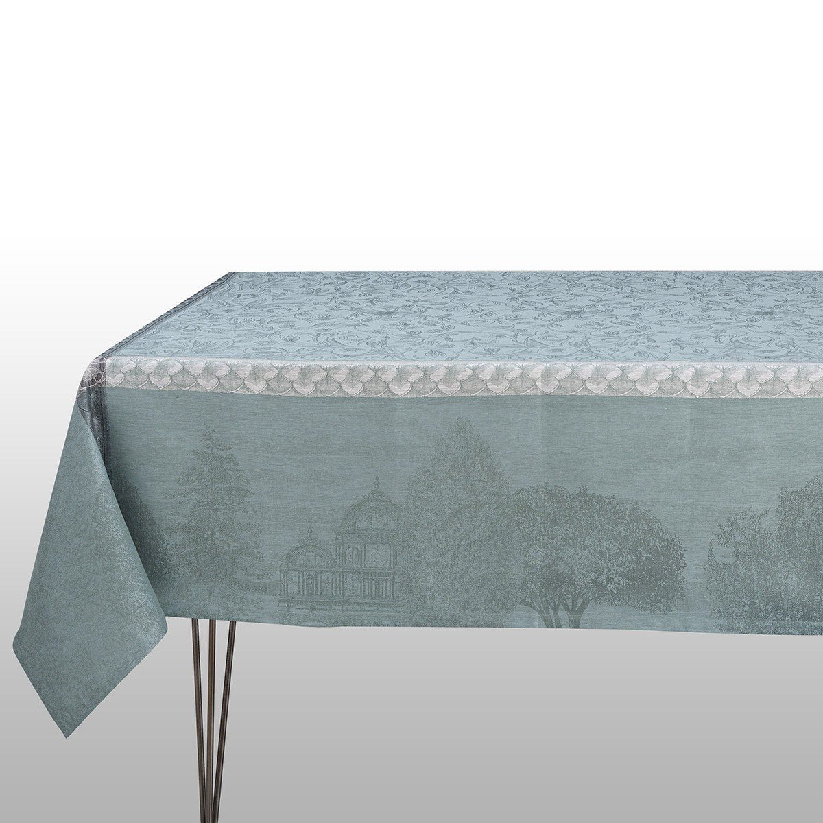 Fig Linens - Le Jacquard Francais - Symphonie Baroque Smoke Table Cloth