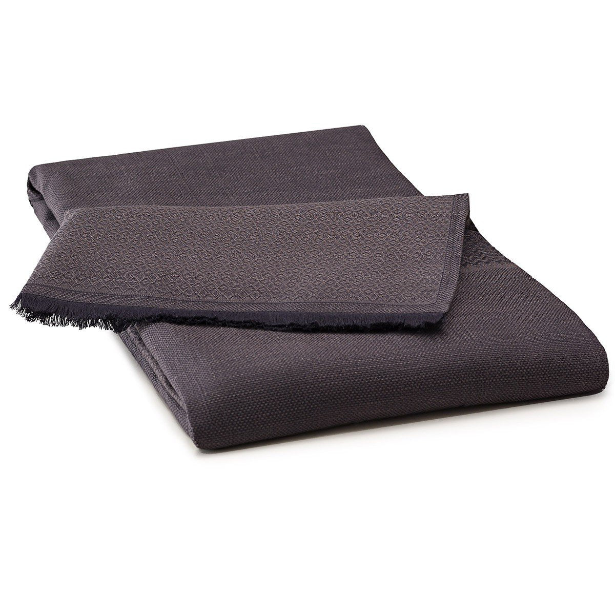 Slow Life Carbon Throw by Le Jacquard Français | Fig Linens