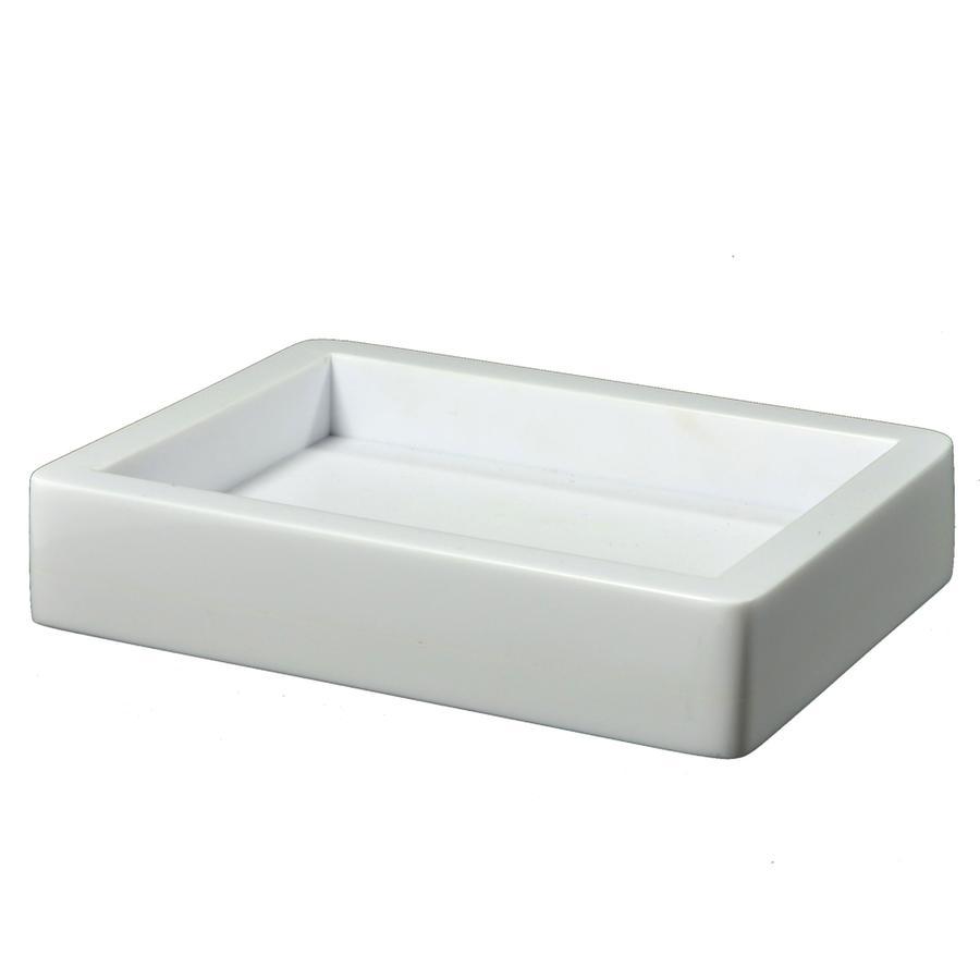 Fig Linens -Contours White Bath Accessories by Mike + Ally - Soup Dish