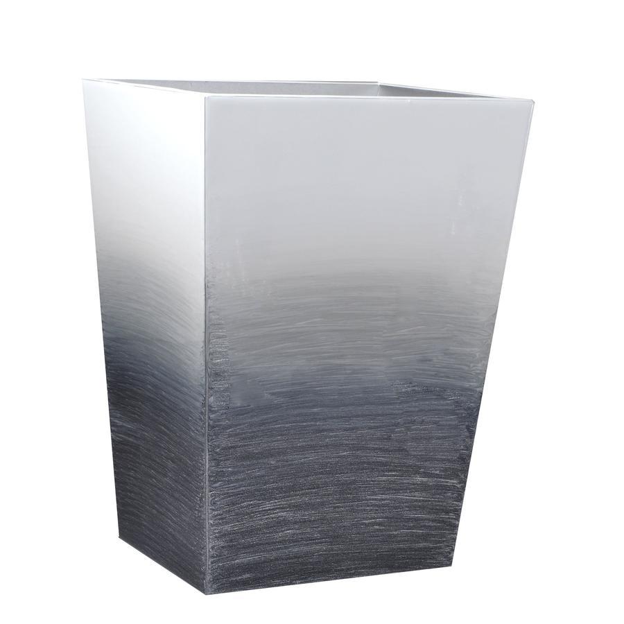 Fig Linens -Mike and Ally - Gray and Silver Ombre Wastebasket