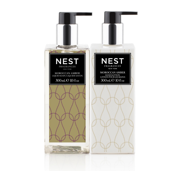 Moroccan Amber Liquid Soap and lotion by Nest | Fig Linens 