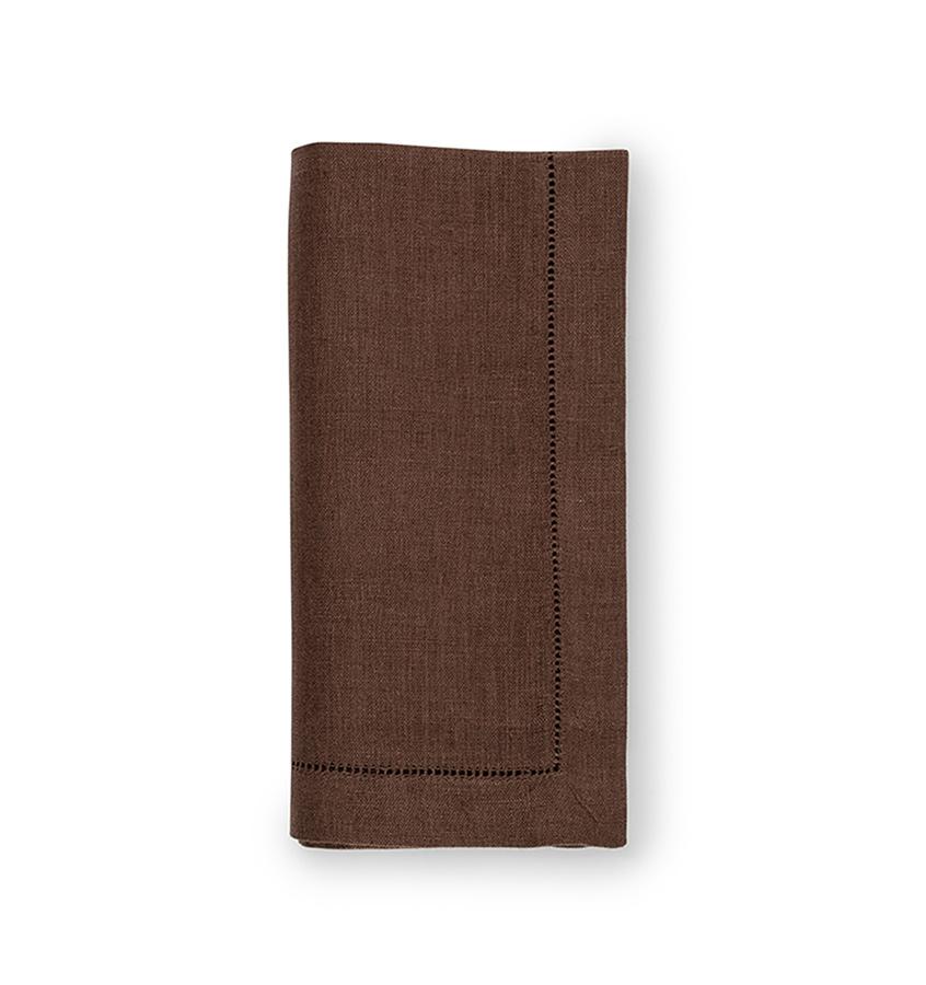 Fig Linens - Sferra Table Linens - Festival Mocha Napkins