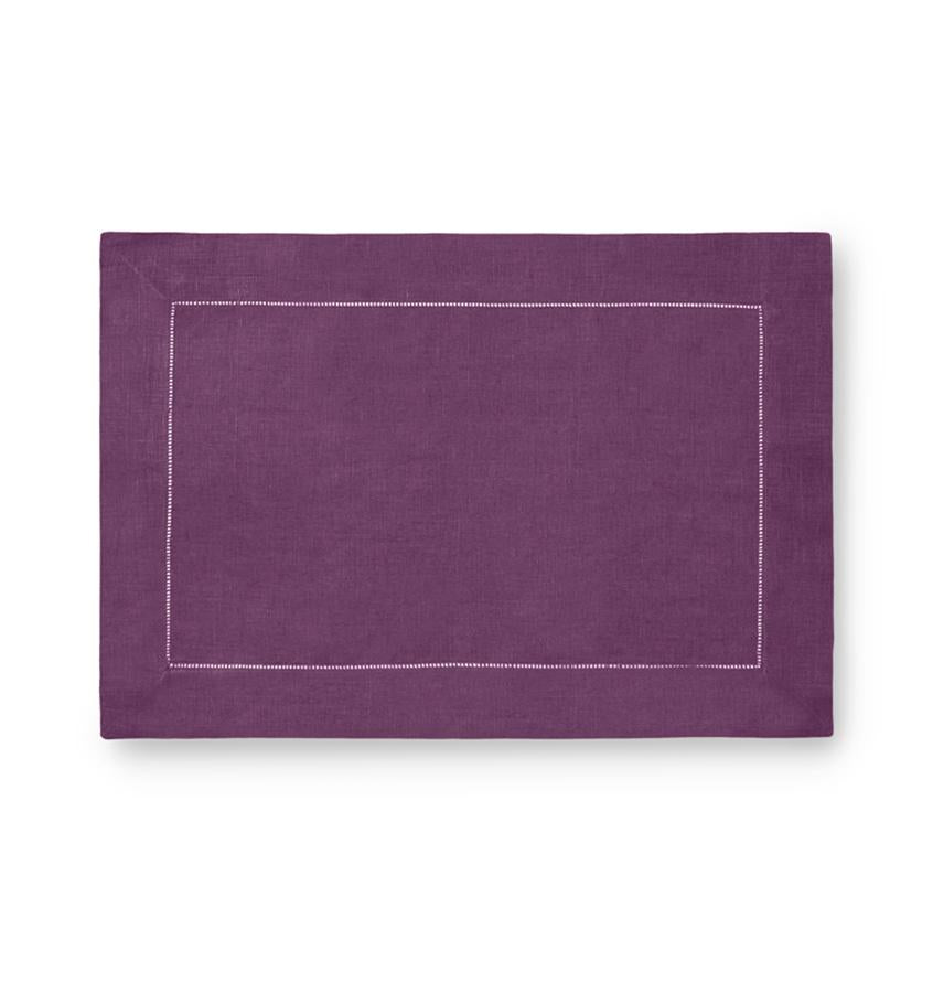 Fig Linens - Sferra Table Linens - Festival Placemats - Aubergine