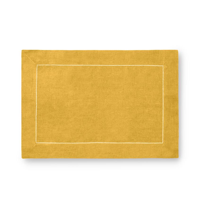 Fig Linens - Sferra Table Linens - Festival Placemats - Mustard