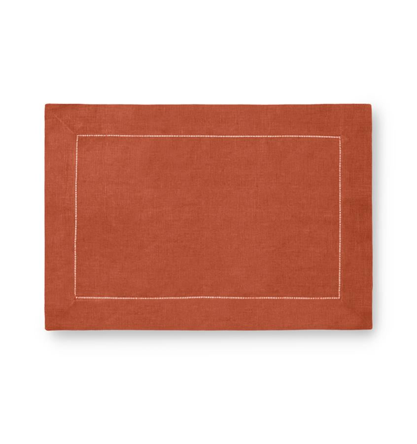 Fig Linens - Sferra Table Linens - Festival Placemats - Paprika