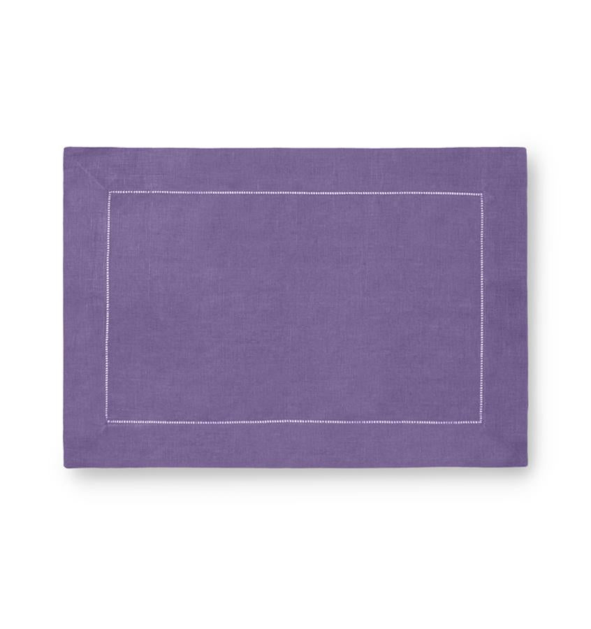 Fig Linens - Sferra Table Linens - Festival Placemats - Purple
