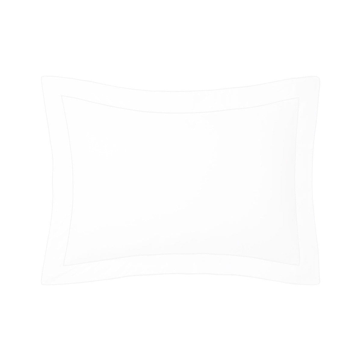 Fig Linens - Yves Delorme Flandre Blanc Bedding - White Shams