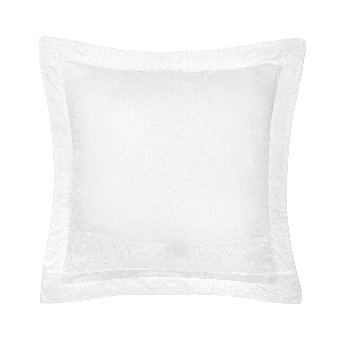 Fig Linens - Yves Delorme Triomphe Blanc Bedding - White Quilted Euro Sham