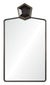 Large Accent Wall Mirror - Faceted Leather Wall Mirror by Celerie Kemble | Fig Linens