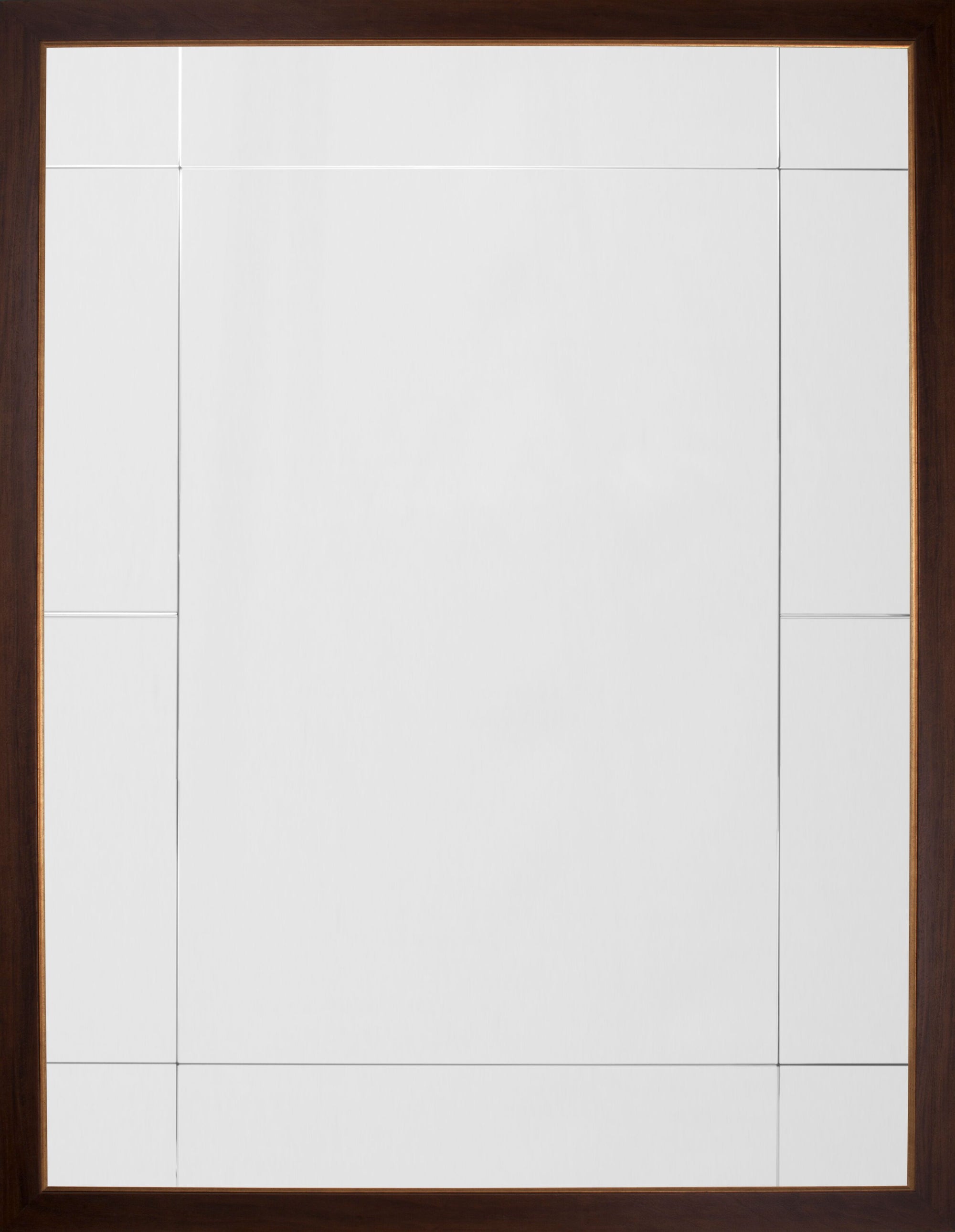 Mirror Image Home - Walnut & Distressed Gold Eleven Panel Mirror | Fig Linens