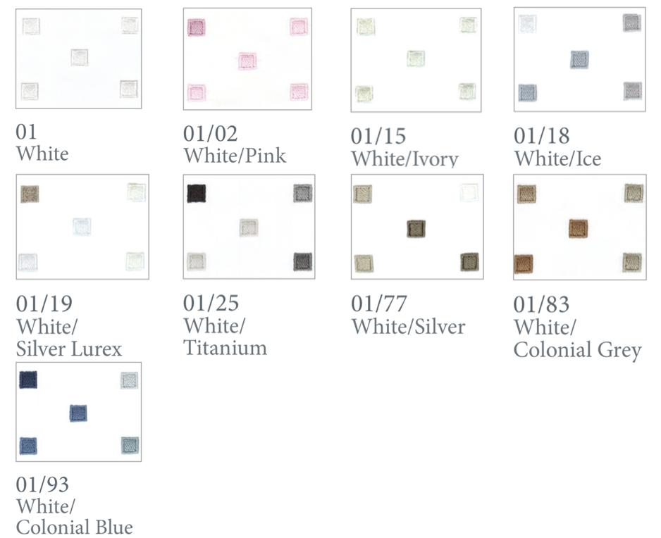 Fig Linens - Minerva Bath Towels by Dea Linens - Thread Colors