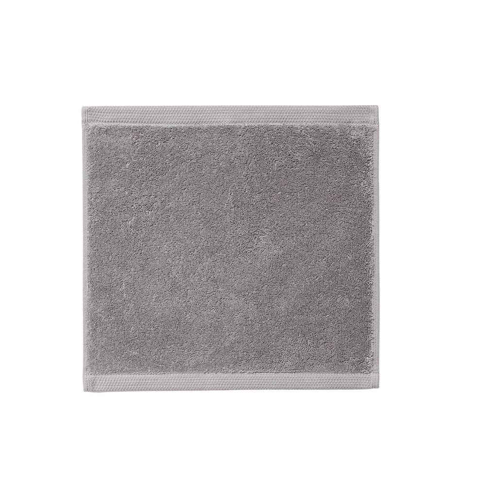 Essentiel Stone Grey Bath Towels - Washcloth - by Alexandre Turpault | Fig Linens