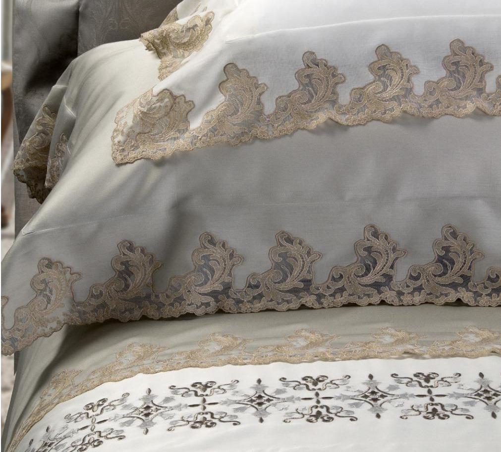 Fig Linens - Vanessa Embroidered Bedding by Dea Linens