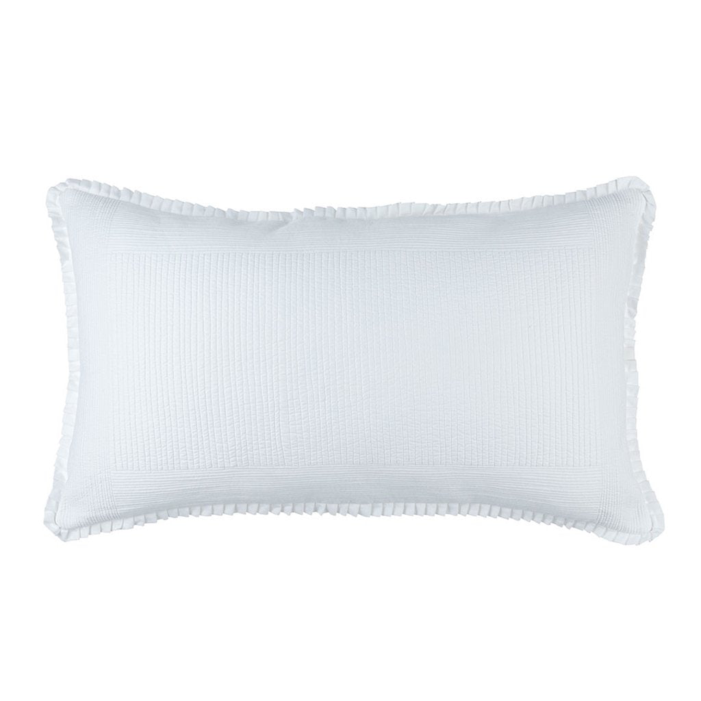 Fig Linens - Lili Alessandra Bedding - Battersea White Quilted Sham