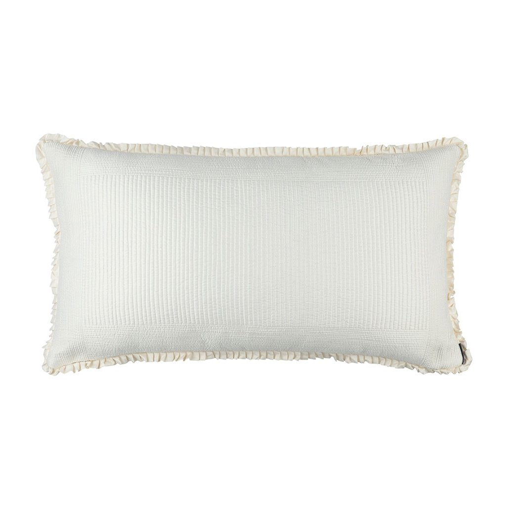 Fig Linens - Lili Alessandra Battersea Ivory King Sham