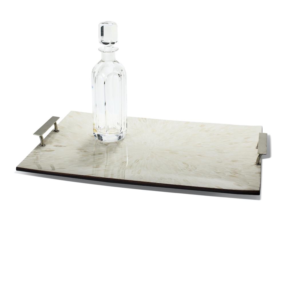 Light Almendro Serving Tray 20.5'' x 14.2'' x 3.3'' Light Almendro at FIG LINENS AND HOME 2