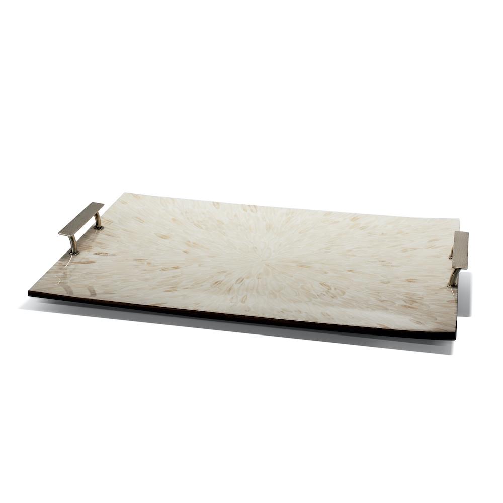 Light Almendro Serving Tray 20.5'' x 14.2'' x 3.3'' Light Almendro at FIG LINENS AND HOME 1