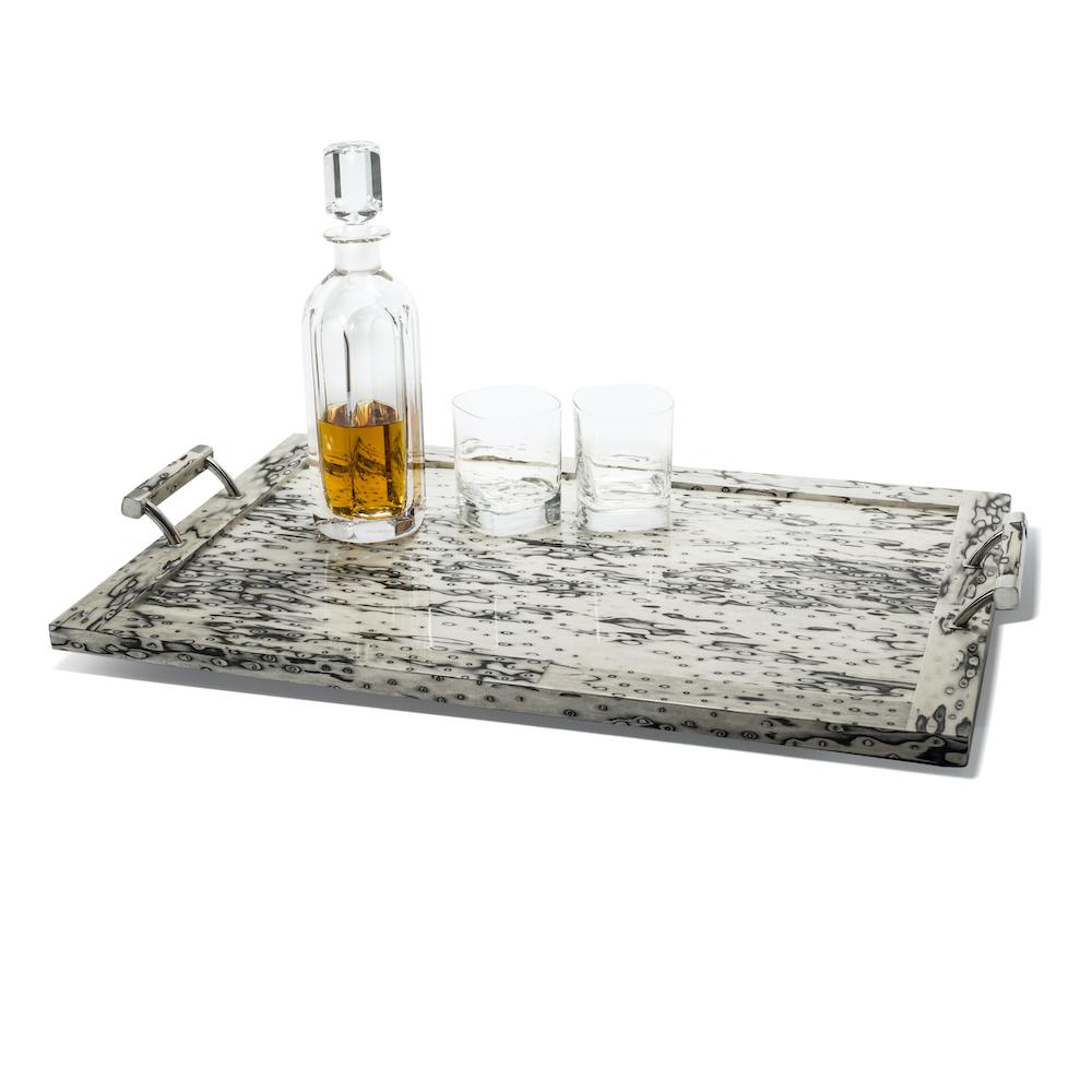 Ojo de Pajaro Serving Tray 23.6" x 15.7" x 3.5" Ojo de Pajaro at FIG LINENS AND HOME 1