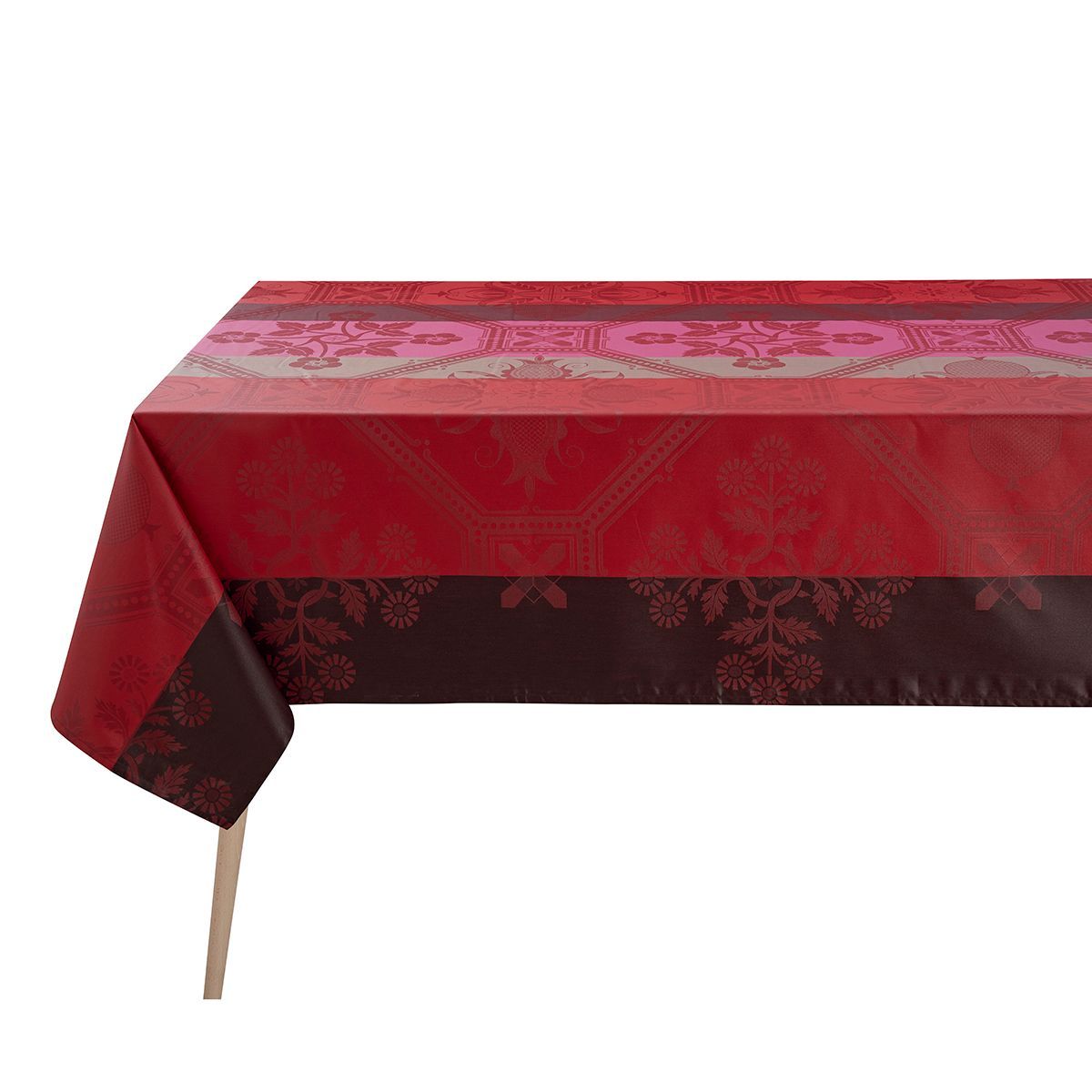 Le Jacquard Francais - Hacienda Red Coated Tablecloths | Fig Linens